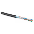 Кабель витая пара Bion BCL-F5460-381 F/UTP, кат.5e, 4x2x0,46 мм AWG 25, медь, одножильный, PE, для внешней прокладки, 305м, черный