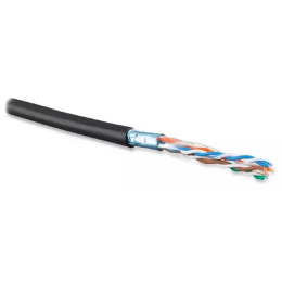 Кабель витая пара Bion BCL-F5460-381 F/UTP, кат.5e, 4x2x0,46 мм AWG 25, медь, одножильный, PE, для внешней прокладки, 305м, черный