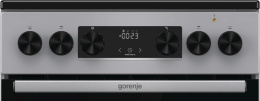 Электрическая плита Gorenje GEC5C41SG, стеклокерамика, без крышки, серый