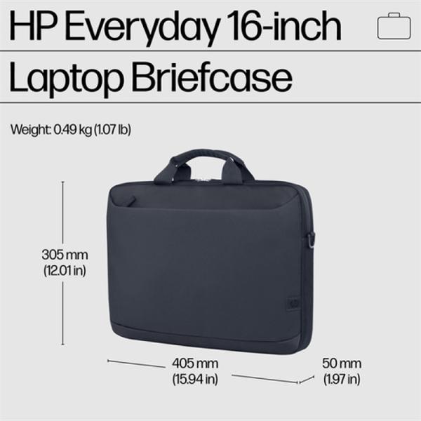 Сумка для ноутбука Case HP Everyday 16 Odyssey Gray Laptop Briefcase cons