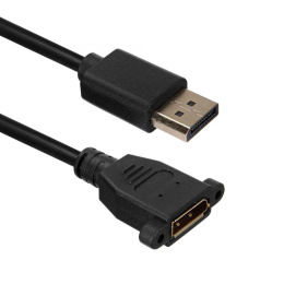 Кабель ACD-DDPF2-30B |ACD-DDPF2-30B| DisplayPort 1.2, DP extension, Golden Plated, 20m/20f, Черный, |ACD-DDPF2-30B| 3м 742514