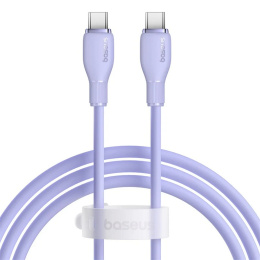 Кабель Baseus P10355702511-B3 Pudding Series Fast Charging Cable Type-C to Type-C 100W 1.2m Nebula Purple (CB000055)