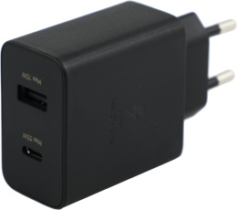 Сетевое зар./устр. Samsung EP-TA220NBEGRU 3A PD USB-C/USB-A универсальное черный