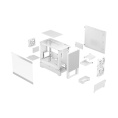 Корпус Case Fractal Design Pop Mini Air RGB TG Clear Tint, Mini-Tower, 3x120mm RGB, 2xUSB-A 3.2 mATX, mITX White FD-C-POR1M-01