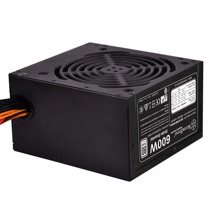 Блок питания SILVERSTONE Strider ST600P, 600Вт, 80 PLUS WHITE, 120мм, черный, retail [g540st600e23220]