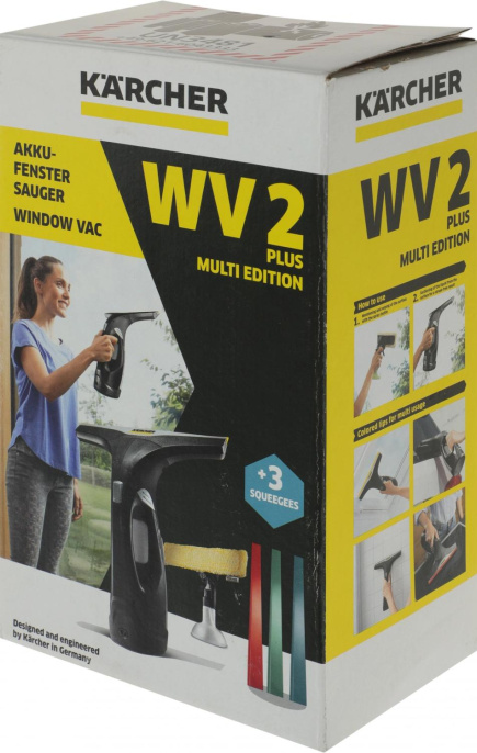 Мойщик окон Karcher WV 2 Plus Multi Edition шир.скреб.:280мм пит.:от аккум. черный