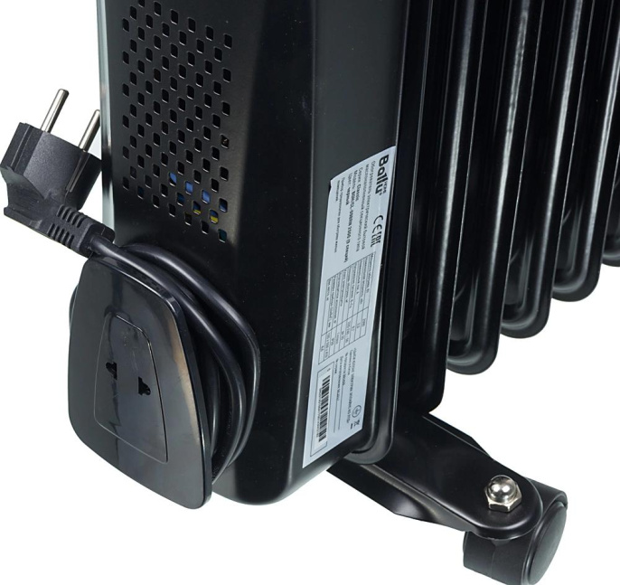 Радиатор масляный Ballu Classic Black BOH/CL-09BRN 2000Вт черный/серый