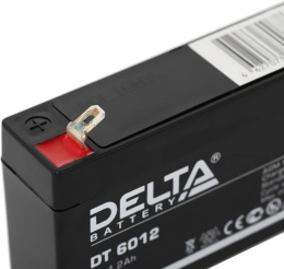 Аккумуляторная батарея 6V/1.2Ah Delta DT 6012 97/24/51(56), 0.29кг, 5лет, F1  