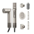 Стайлер Dreame Нairdryer Dazzle Gold (AZD20A) (номинальная мощность: 1400W, скорость воздуха: 65 м/с, 300 миллионов отрицально заряженных ионов/см3, скорость двигателя: 110 000 об/мин, уровень шума: 65 дБ(А), NTC: 300 раз/с, 3 режима  температуры, 3 режим