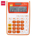 Калькулятор DELI E1122/OR, 12-разрядный, оранжевый