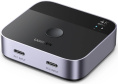 Переключатель UGREEN AW502 55451 USB-C Switch 2 In 1 Out 4K@60Hz. Цвет: черный (55451_)