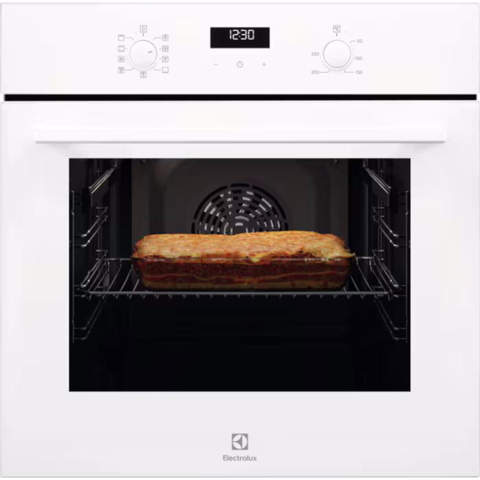 Духовой шкаф электрический Electrolux EOF5F50BV, 65л, дверца с 2 стеклами, белый