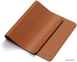 Коврик Satechi Eco Leather Deskmate для компьютерной мыши. Материал эко-кожа искусственная кожа. Размер 58,5 x 31 см. Цвет коричневый. (ST-LDMN)
