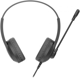 Наушники с микрофоном A4Tech Fstyler FH100U Stone Black (USB,шнур 2м, с регулятором громкости)