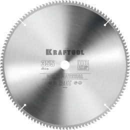Диск пильный по алюминию KRAFTOOL Multi material 355x25.4 мм, 120Т 36953-355-25.4