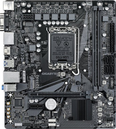 Материнская плата Gigabyte H610M S2H V3 DDR4 Soc-1700 Intel H610 2xDDR4 mATX AC`97 8ch 7.1 GbLAN+VGA+HDMI+DP