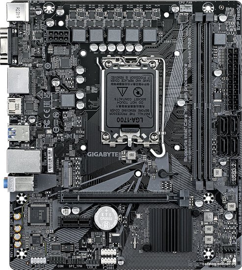 Материнская плата Gigabyte H610M S2H V3 DDR4 Soc-1700 Intel H610 2xDDR4 mATX AC`97 8ch 7.1 GbLAN+VGA+HDMI+DP