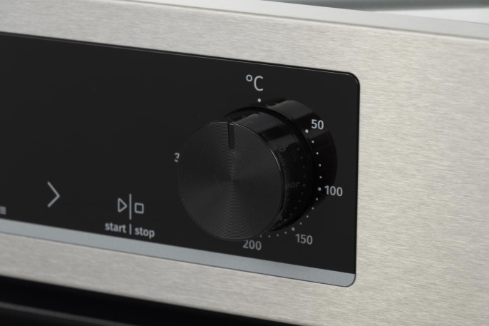Духовой шкаф электрический Gorenje BOSB6737E06X,  77л,  дверца с 2 стеклами,  нержавеющая сталь/черный