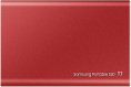 2ТБ Внешний диск SSD Samsung T7 MU-PC2T0R/WW, USB-C, запись - 1000МБ/с, чтение - 1050МБ/с, красный