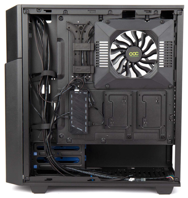 Корпус Hiper CC BG черный без БП ATX 2x120mm 2x140mm 2xUSB3.0 audio bott PSU