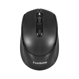 Беспроводная мышь ExeGate Professional Standard SR-9005 (радиоканал 2,4 ГГц, USB, оптическая, 1200dpi, 4D, 4 кнопки и колесо прокрутки, черная, RTL) EX298896RUS