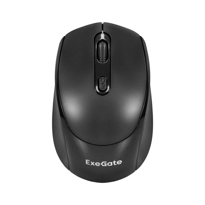 Беспроводная мышь ExeGate Professional Standard SR-9005 (радиоканал 2,4 ГГц, USB, оптическая, 1200dpi, 4D, 4 кнопки и колесо прокрутки, черная, RTL) EX298896RUS