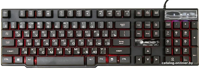 Клавиатура KGK-15U BLACK Dialog Gan-Kata - игровая с подсветкой, USB, черная