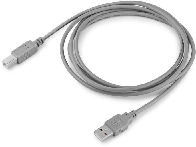 Кабель USB2.0 Buro USB A m - USB B m , 1.8м, блистер, серый [bhp ret usb_bm18]