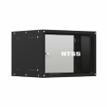 Шкаф коммутационный NTSS Lime NTSS-WL6U5535GS-BL настенный, стеклянная передняя дверь, 6U, 550x370x350 мм