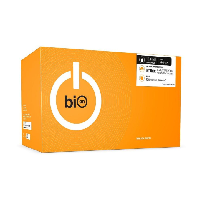 Bion BCR-TN-2235 Картридж для Brother{ DCP-7060D/DCP-7065DN/DCP-7070DW/HL-2240D/HL-2250DN/MFC-7360N/HL-2240 } 1200 стр. , Черный, с чипом