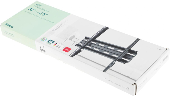 Кронштейн для телевизора HAMA 00220809, 32-65", настенный, фиксированный,  черный