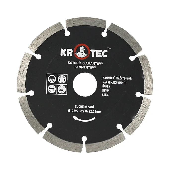 Диск алмазный сегментный (125x22.2 мм) KROTEC 5606002