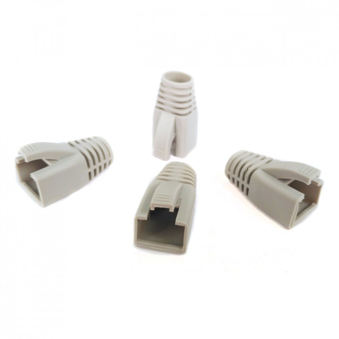 Изолирующий колпачок Rj-45 Cabeus CAP-8-GY серый