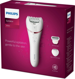 Эпилятор Philips BRE720/01 скор.:2 насад.:6 от аккум. белый
