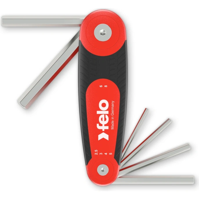 Раскладной набор шестигранных ключей Felo 6шт, HEX 2,5-8,0 34500721