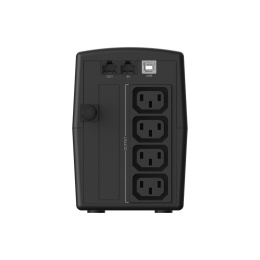 ИБП CBR QUANTUM QTM-650C [Line Interactive 650 VA / 360 W, 4 x C13, HID-USB, RJ45] QTM-650T-4I-LCUC