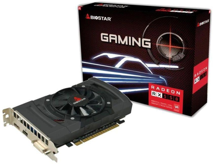 Видеокарта Biostar AMD Radeon RX 550 VA5505RF41 4ГБ GDDR5, Ret