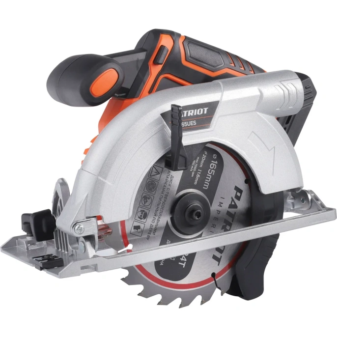 Пила циркулярная аккумуляторная Patriot CS 165UES, 4500 об/мин, диск 165 мм, 21В 110303165