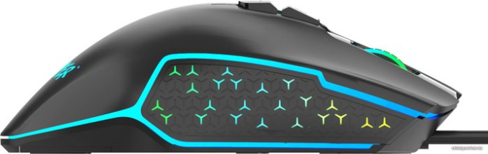 Мышь игровая HIPER DRAKKAR GMUS-3000 Black USB {4000 dpi, 8 кнопок, USB кабель 1.6м, черный}