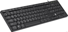 Клавиатура проводная DEFENDER Accent Акцент SB-720 черный USB, 102 клавиши, водостойкая 45720