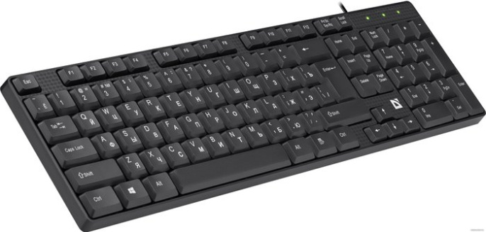 Клавиатура проводная DEFENDER Accent Акцент SB-720 черный USB, 102 клавиши, водостойкая 45720