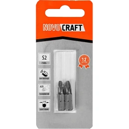 Биты (2 шт; PZ2; 25 мм; s2) NOVOCRAFT B43-11-0252G