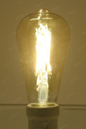 Умная лампа Hiper IoT ST64 Filament Vintage E27 7Вт 600lm Wi-Fi HI-ST64FIV