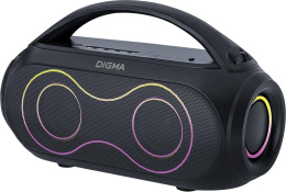 Колонка порт. Digma D-PS1532 черный 60W 2.0 BT 10м 3600mAh (PS1532B)