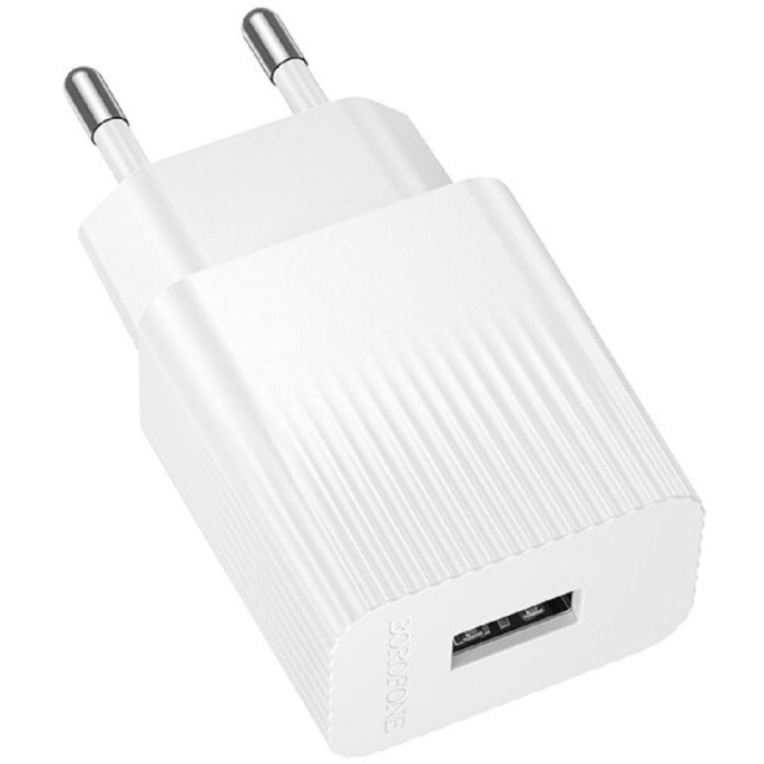 BOROFONE BAS71A/ Сетевое ЗУ/ 1 USB/ Выход: 10.5W/ белый
