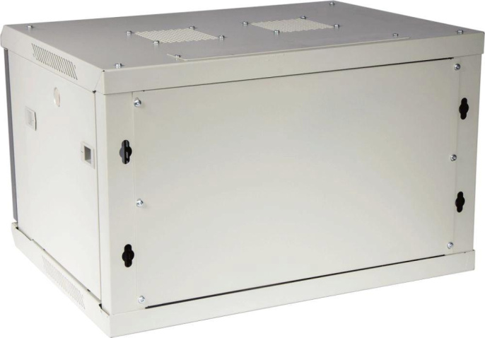 Шкаф коммутационный Lanmaster TWT-CBWPM-27U-6X8-GY настенный 27U 600x800мм пер.дв.металл задн.дв.спл.стал.лист 2 бок.пан. 60кг серый 56кг