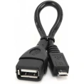 Кабель-переходник Cablexpert USB 2.0 OTG USB-AF/Micro-BM, 0.15м, пакет A-OTG-AFBM-001