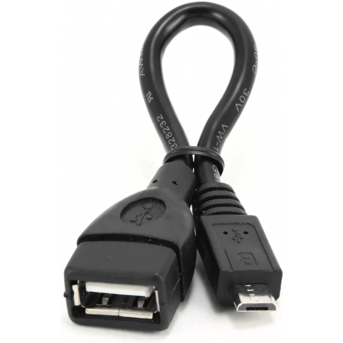 Кабель-переходник Cablexpert USB 2.0 OTG USB-AF/Micro-BM, 0.15м, пакет A-OTG-AFBM-001