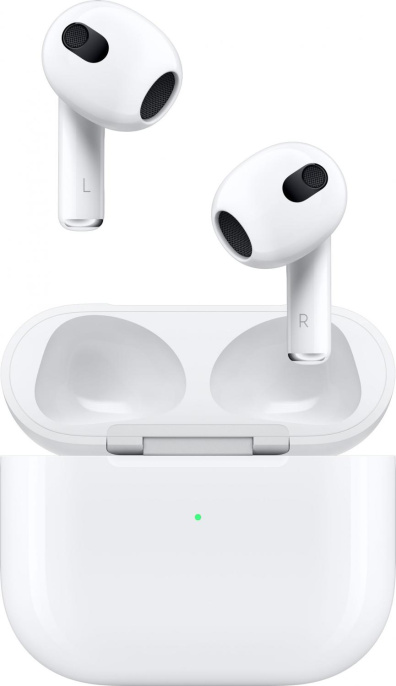 Гарнитура вкладыши Apple AirPods 3 A2565/A2564/A2897 Lightning белый беспроводные bluetooth в ушной раковине MPNY3ZA/A