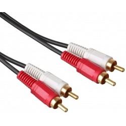 Кабель аудио ExeGate EX-CCA-2R2R-2.0 2xRCA/2xRCA, 2м, позолоченные контакты EX254083RUS